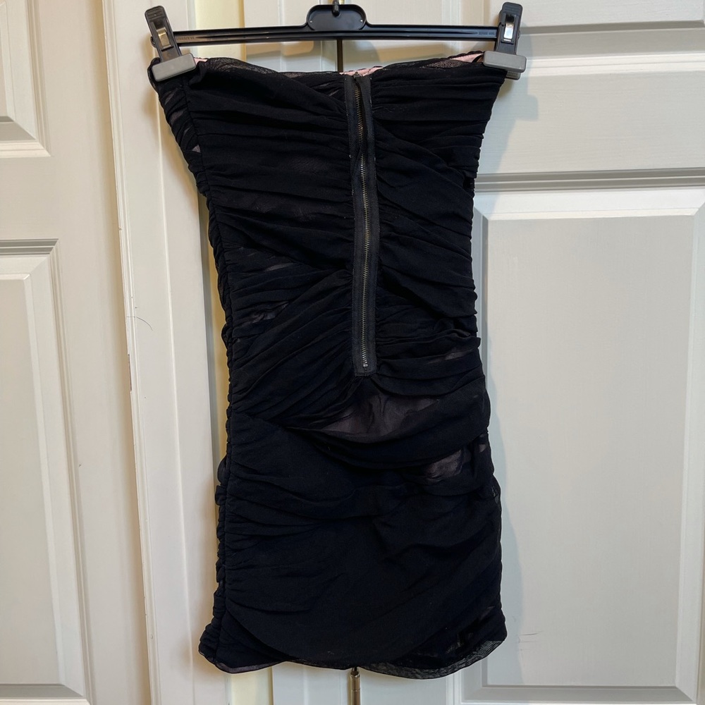 2B.Rych Black Bandage Mesh Mini Strapless Dress - Picture 8 of 8